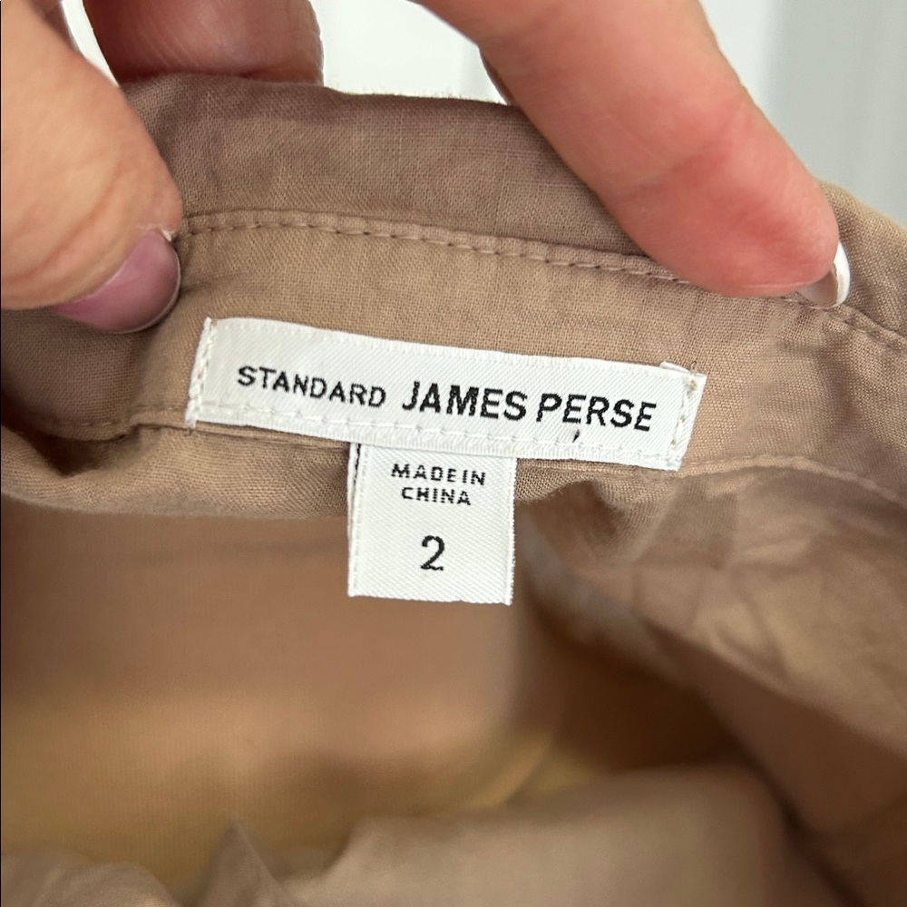 James Perse Slub Side Panel Button Down Shirt - image 8